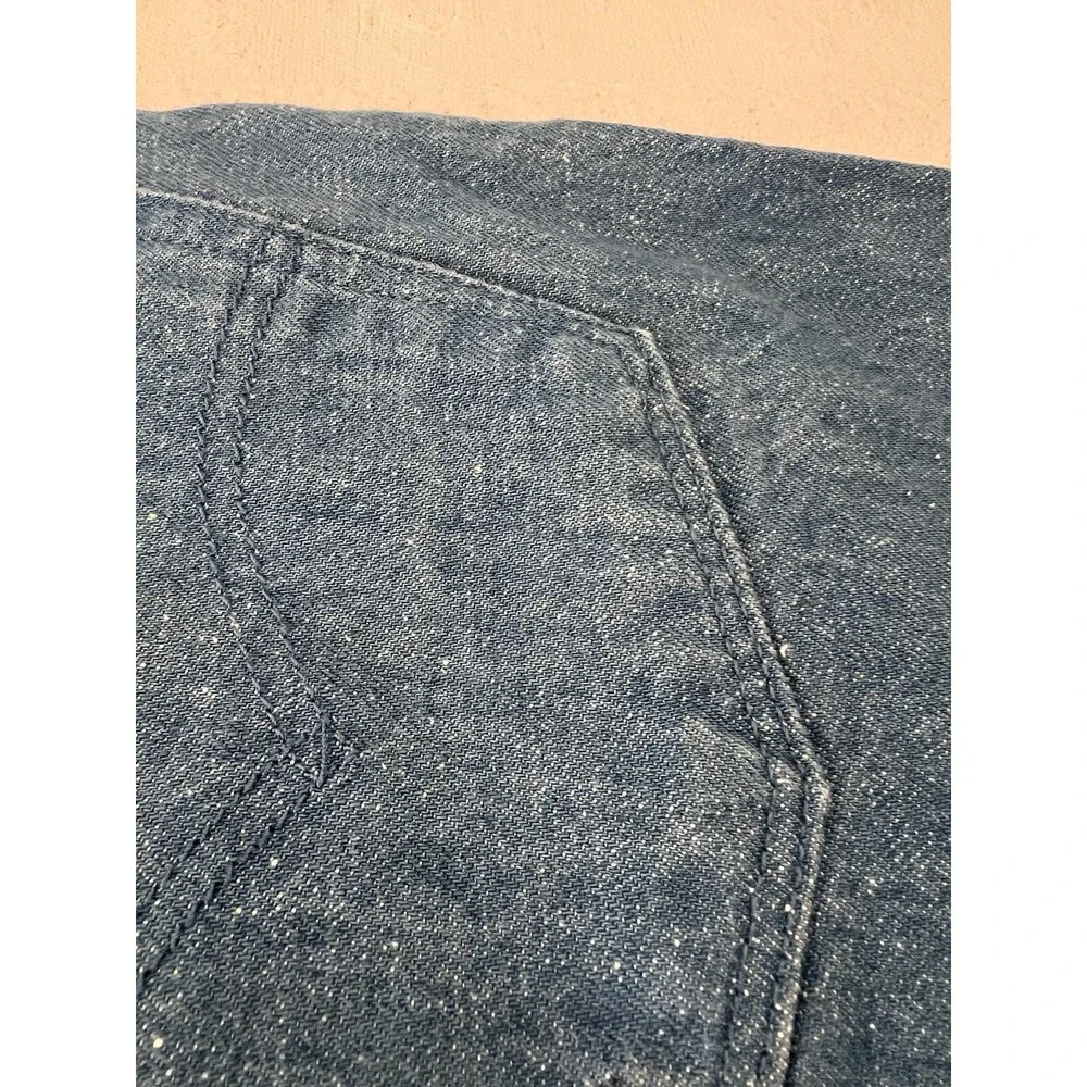 2015 Levis 501 Jeans White Oak Cone Mills Denim Neppy Sailor Blue 42x30 (40x28.5